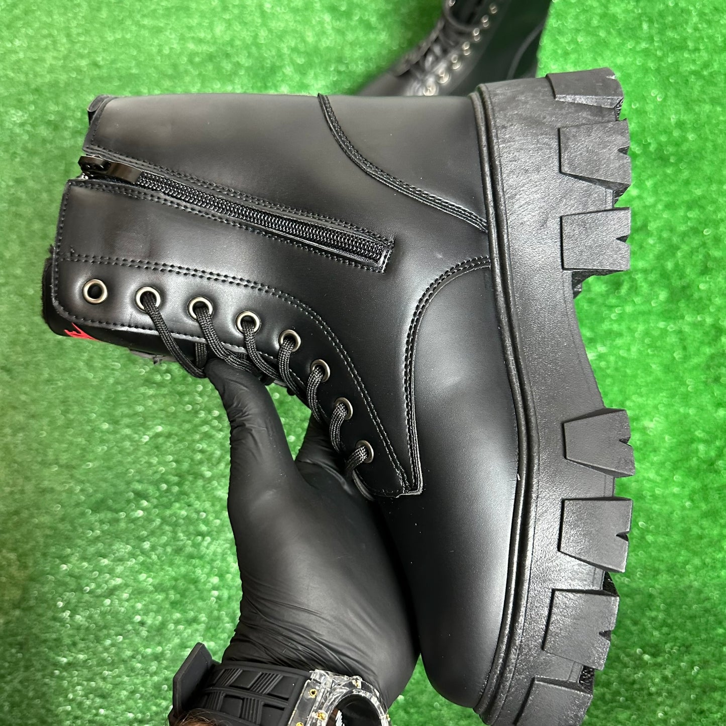 GHETE INALTE NEW IMBLANITE NEGRU COD 618