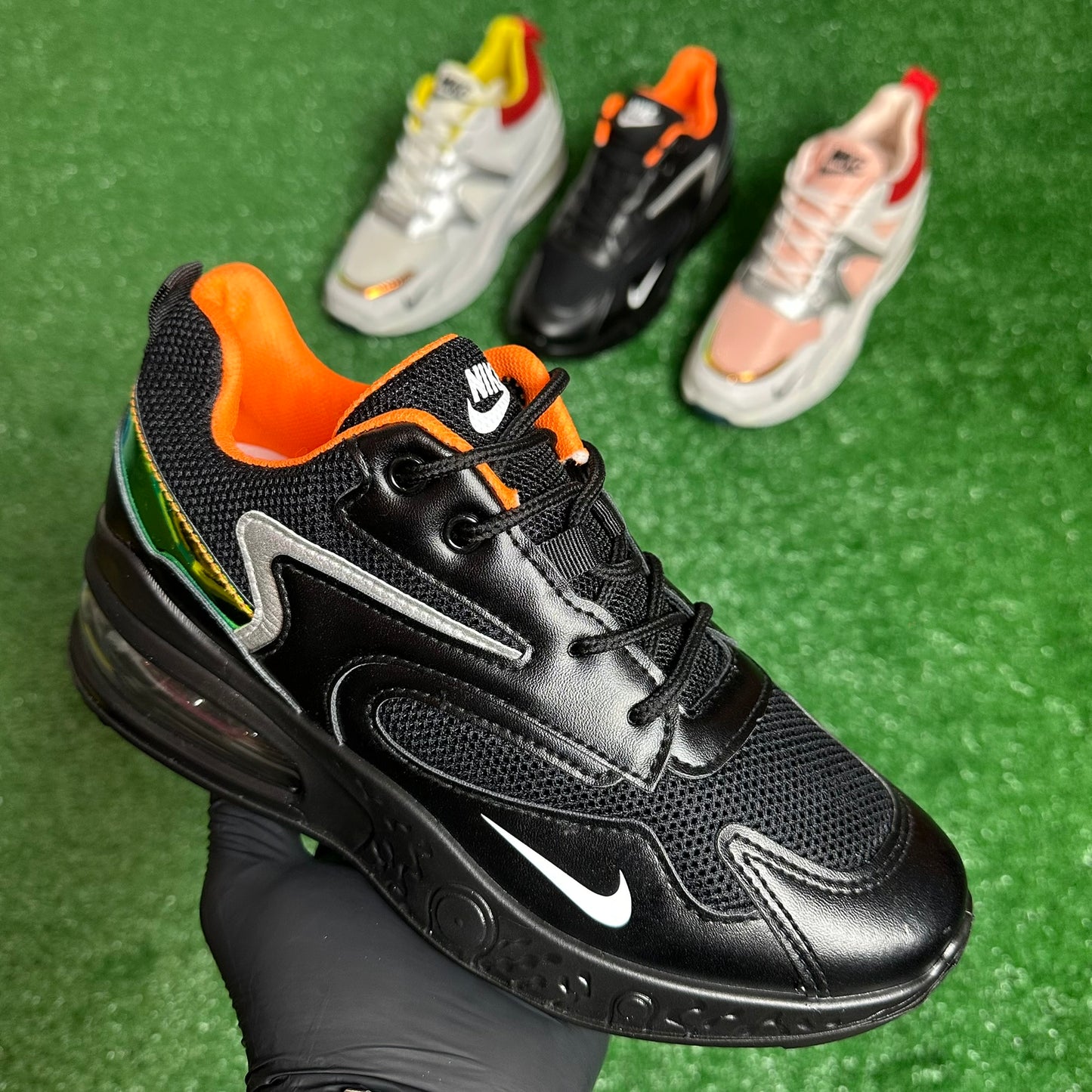 Adidasi COD 526 NEGRU ZZ ORANGE
