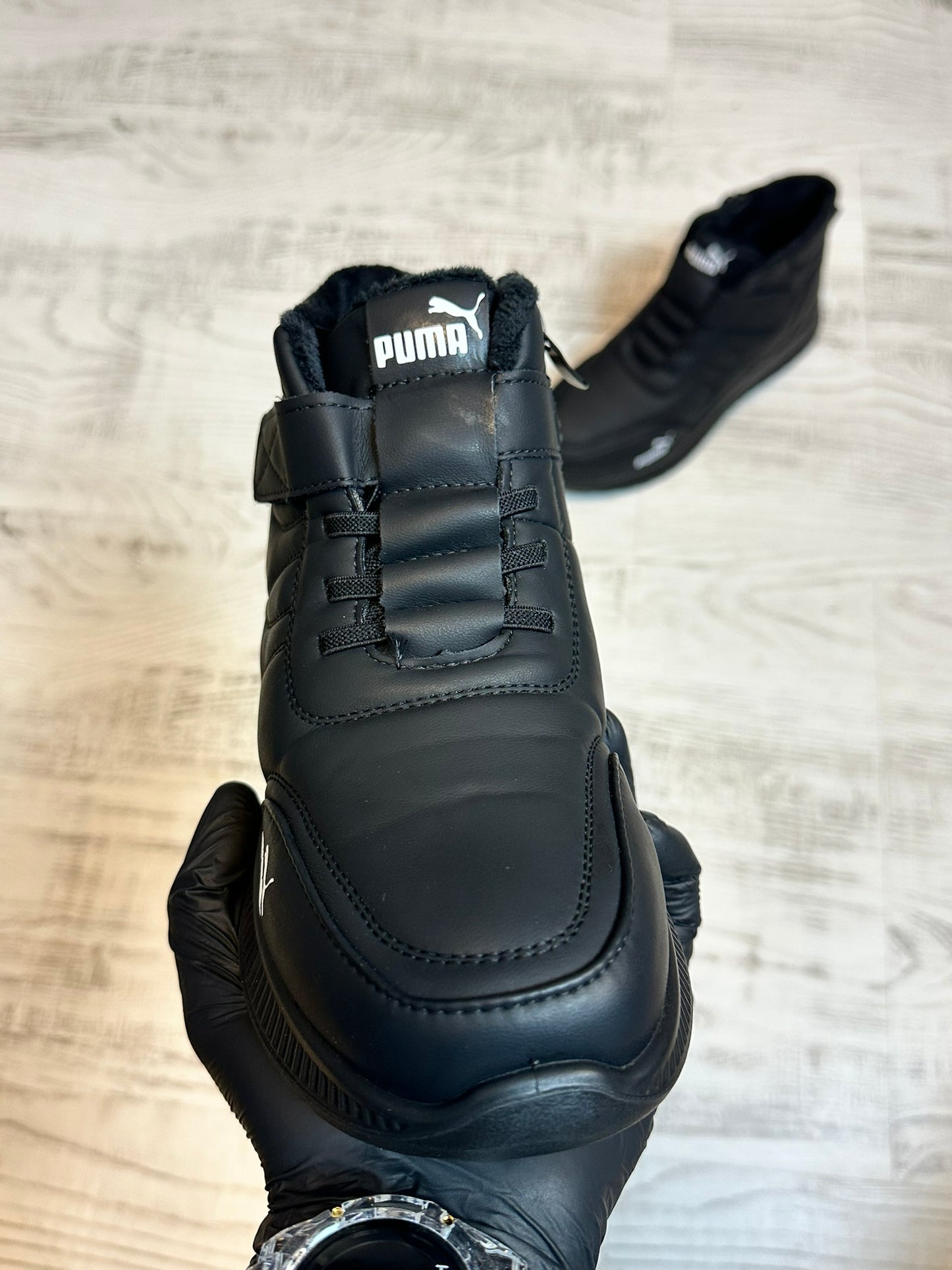 Ghete îmblănite model nou  COD 506 NEGRU